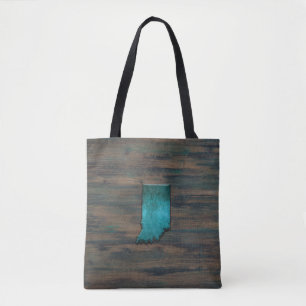 Indiana-Staat Form Aquamarin Tasche