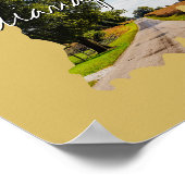 Indiana Staat Foto-Beilage und Ortsname Poster (Ecke)