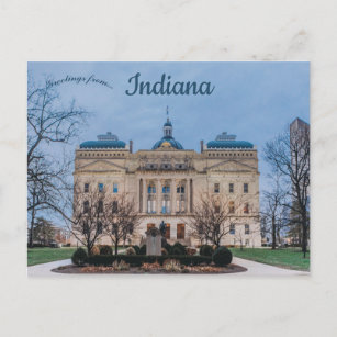 Indiana Staat House Indianapolis Indiana Postkarte