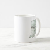 Indiana Staat Illustration Kaffeetasse (VorderseiteRechts)