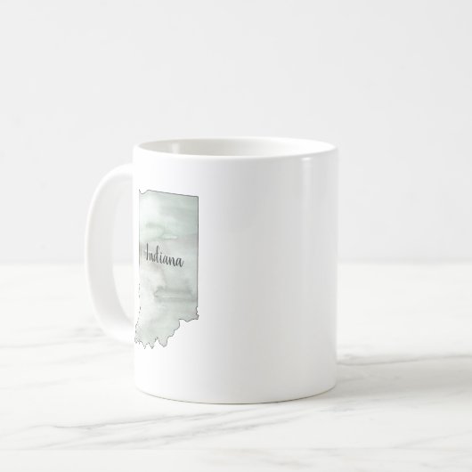 Indiana Staat Illustration Kaffeetasse (Vorderseite Links)