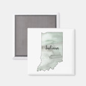 Indiana Staat Illustration Magnet (Vorderseite/Rückseite)