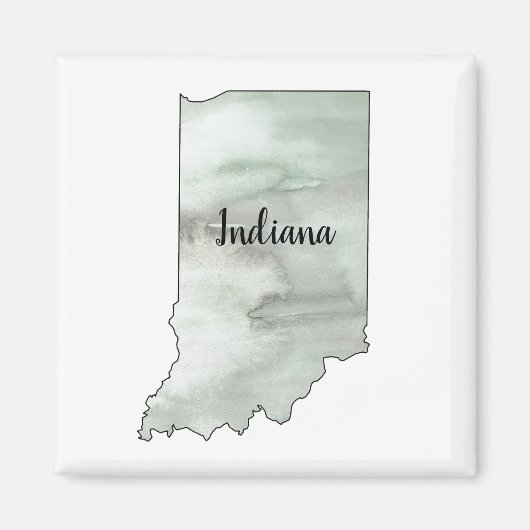 Indiana Staat Illustration Magnet (Vorne)