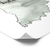 Indiana Staat Illustration Poster (Ecke)