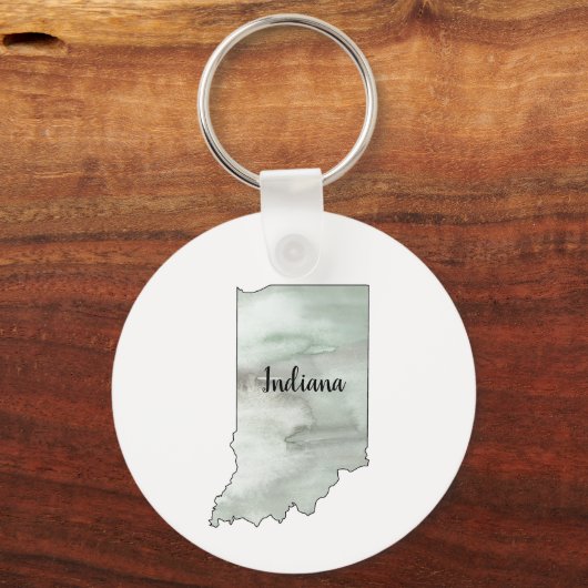 Indiana Staat Illustration Schlüsselanhänger (Vorderseite)
