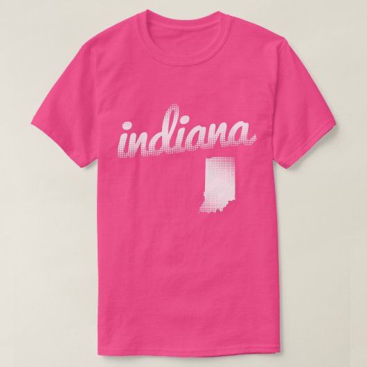 Indiana-Staat im Weiß T-Shirt (Design vorne)