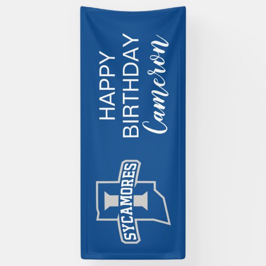 Indiana Staat Leaf Birthday Banner (Vertikal)