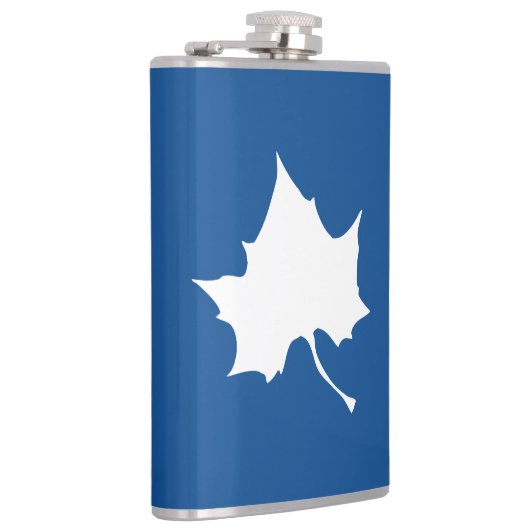 Indiana Staat Leaf Flachmann (Rechts)