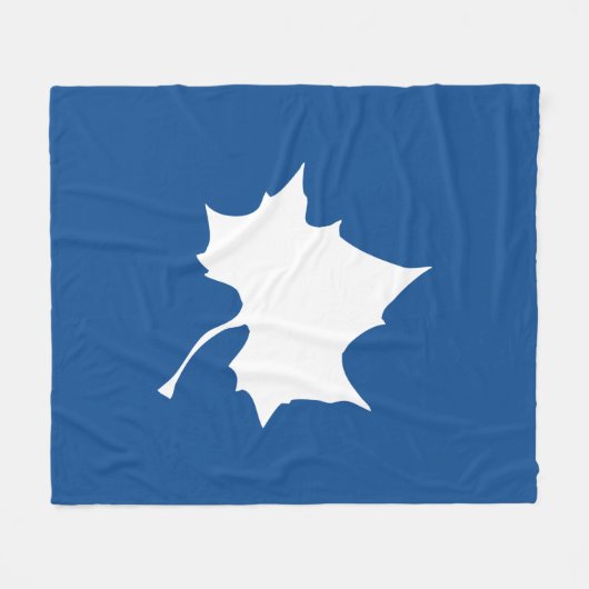 Indiana Staat Leaf Fleecedecke (Vorderseite (Horizontal))