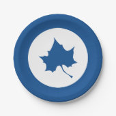 Indiana Staat Leaf Pappteller (Vorderseite)