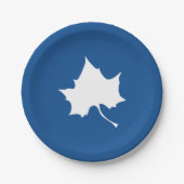 Indiana Staat Leaf Pappteller (Vorderseite)