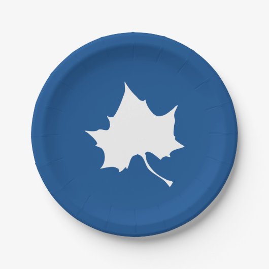 Indiana Staat Leaf Pappteller (Vorderseite)