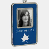 Indiana Staat Leaf Rahmen-Ornament Silber (Rechts)