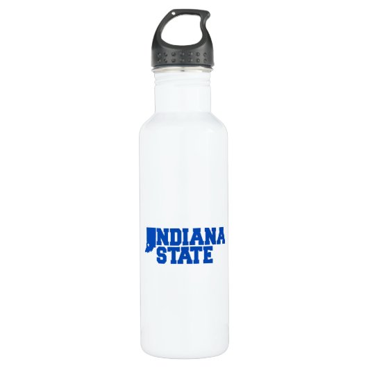 Indiana-Staat-Logo Edelstahlflasche (Vorderseite)