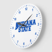 Indiana-Staat-Logo Große Wanduhr (Winkel)