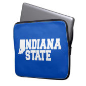 Indiana-Staat-Logo Laptopschutzhülle (Vorderseite Links)