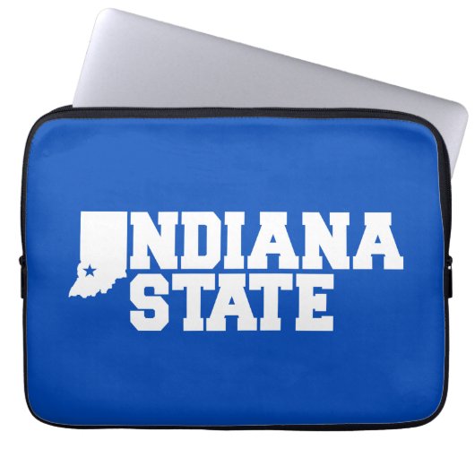 Indiana-Staat-Logo Laptopschutzhülle (Vorderseite)