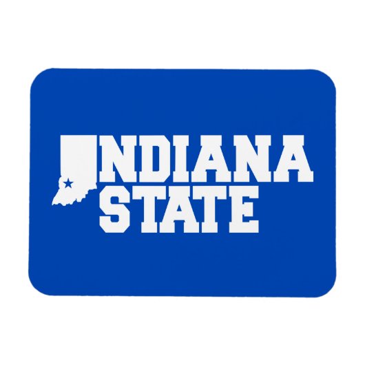 Indiana-Staat-Logo Magnet (Horizontal)