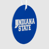 Indiana-Staat-Logo Ornament (Vorderseite)