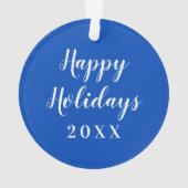 Indiana-Staat-Logo Ornament (Rückseite)