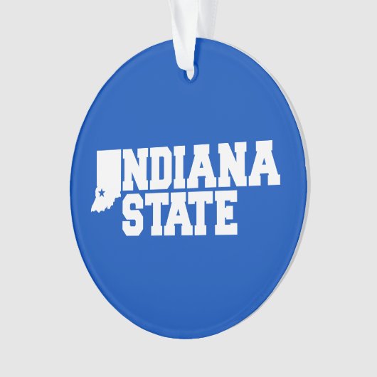 Indiana-Staat-Logo Ornament (Vorderseite)