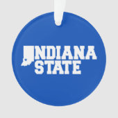 Indiana-Staat-Logo Ornament (Vorderseite)