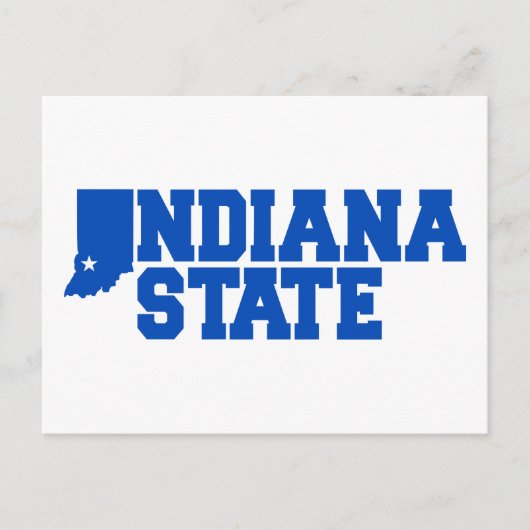 Indiana-Staat-Logo Postkarte (Vorderseite)
