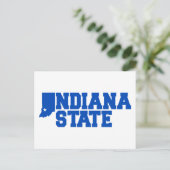 Indiana-Staat-Logo Postkarte (Stehend Vorderseite)