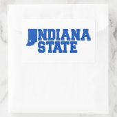 Indiana-Staat-Logo Rechteckiger Aufkleber (Tasche)