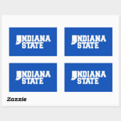Indiana-Staat-Logo Rechteckiger Aufkleber (Blatt)