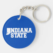 Indiana-Staat-Logo Schlüsselanhänger (Rückseite)