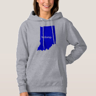 Indiana Staat Map Belong Hoodie