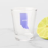 Indiana Staat Map Belong Schnapsglas (Rückseite)