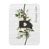 Indiana Staat Personalisiert Ihre Zuhause City Rus Magnet (Vertikal)