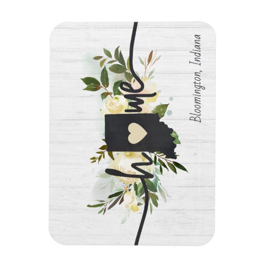 Indiana Staat Personalisiert Ihre Zuhause City Rus Magnet (Vertikal)