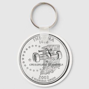 Indiana Staat Quarter Schlüsselanhänger