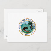 Indiana Staat Siegel Postkarte (Vorne/Hinten)
