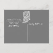 INDIANA Staat-Statuskarte Ankündigungspostkarte (Rückseite)