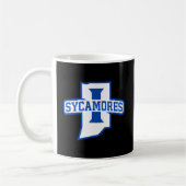 Indiana Staat Sycamores Verlassen Brustsymbol Kaffeetasse (Links)