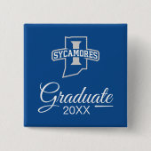 Indiana Staat University Abschluss Button (Vorderseite)