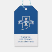 Indiana Staat University Abschluss Geschenkanhänger (Rückseite)