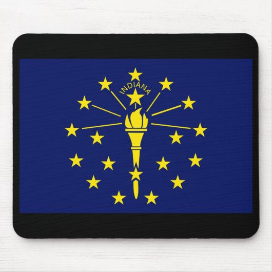 Indiana-Staats-Flagge Mousepad (Vorne)
