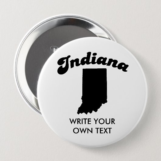 INDIANA-STAATS-MOTTO-T - SHIRT BUTTON (Vorne & Hinten)