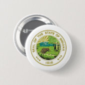 Indiana-Staats-Siegel Button (Vorne & Hinten)