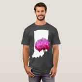 Indiana Staatsblume Oversized T-Shirt (Vorne ganz)