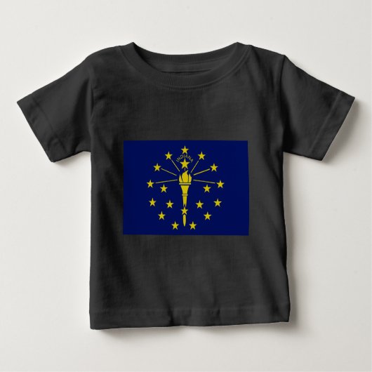 Indiana-Staatsflagge Baby T-shirt (Vorderseite)