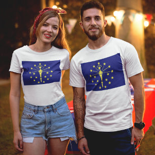 Indiana-Staatsflagge T-Shirt