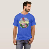 Indiana state bird flower Oversized T-Shirt (Vorne ganz)