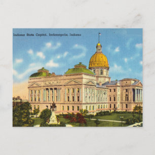 Indiana State Capitol, Indianapolis, Indiana Postkarte
