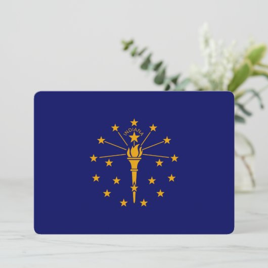 Indiana State Flag Design (Stehend Vorderseite)